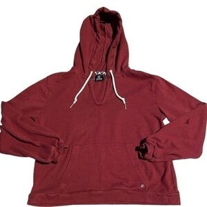 Preloved Womens Volcom cropped hoodie. Kangaroo front pocket. Size S.